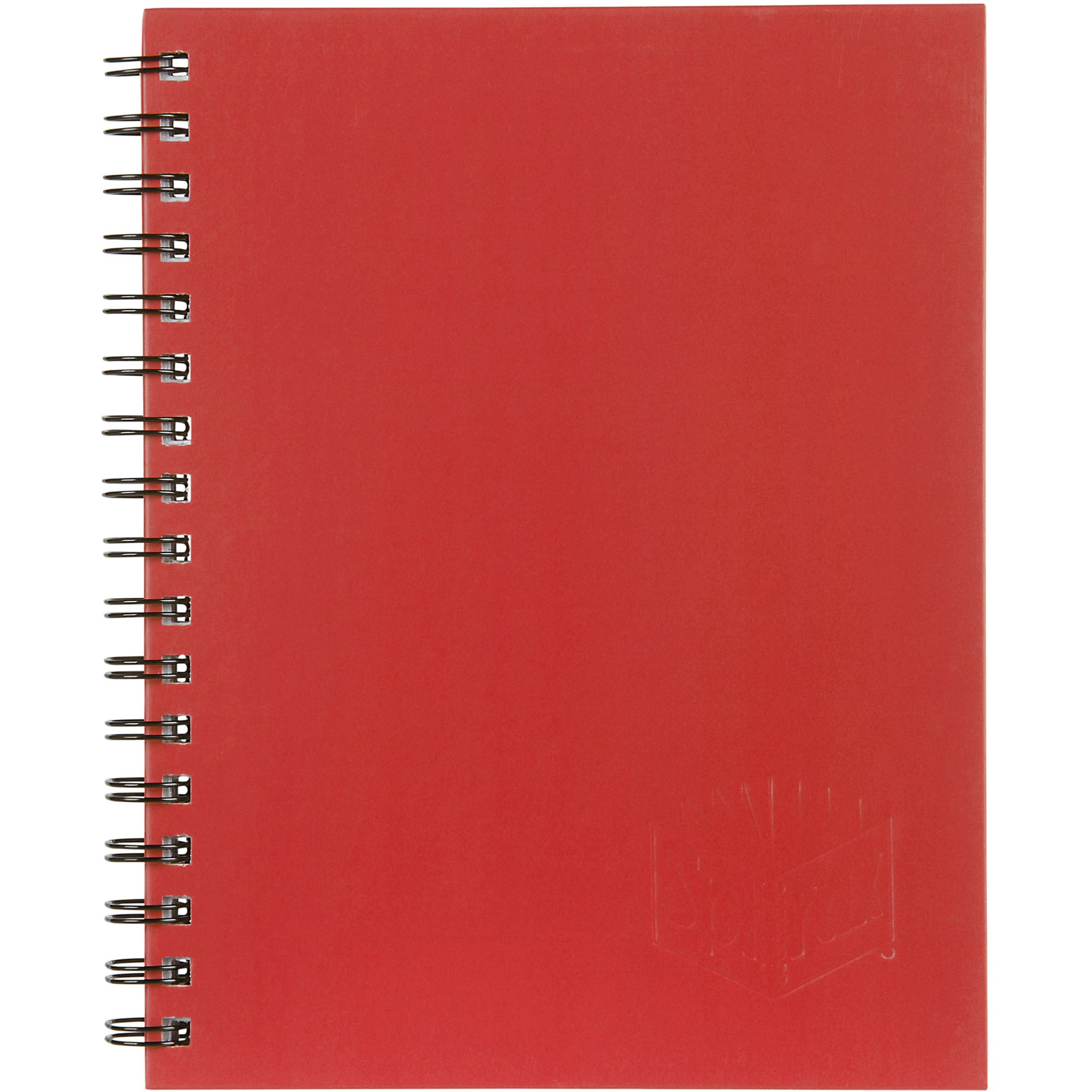 Spirax 512 Hard Cover Notebook A4 Ruled 200 Page Side Opening Red