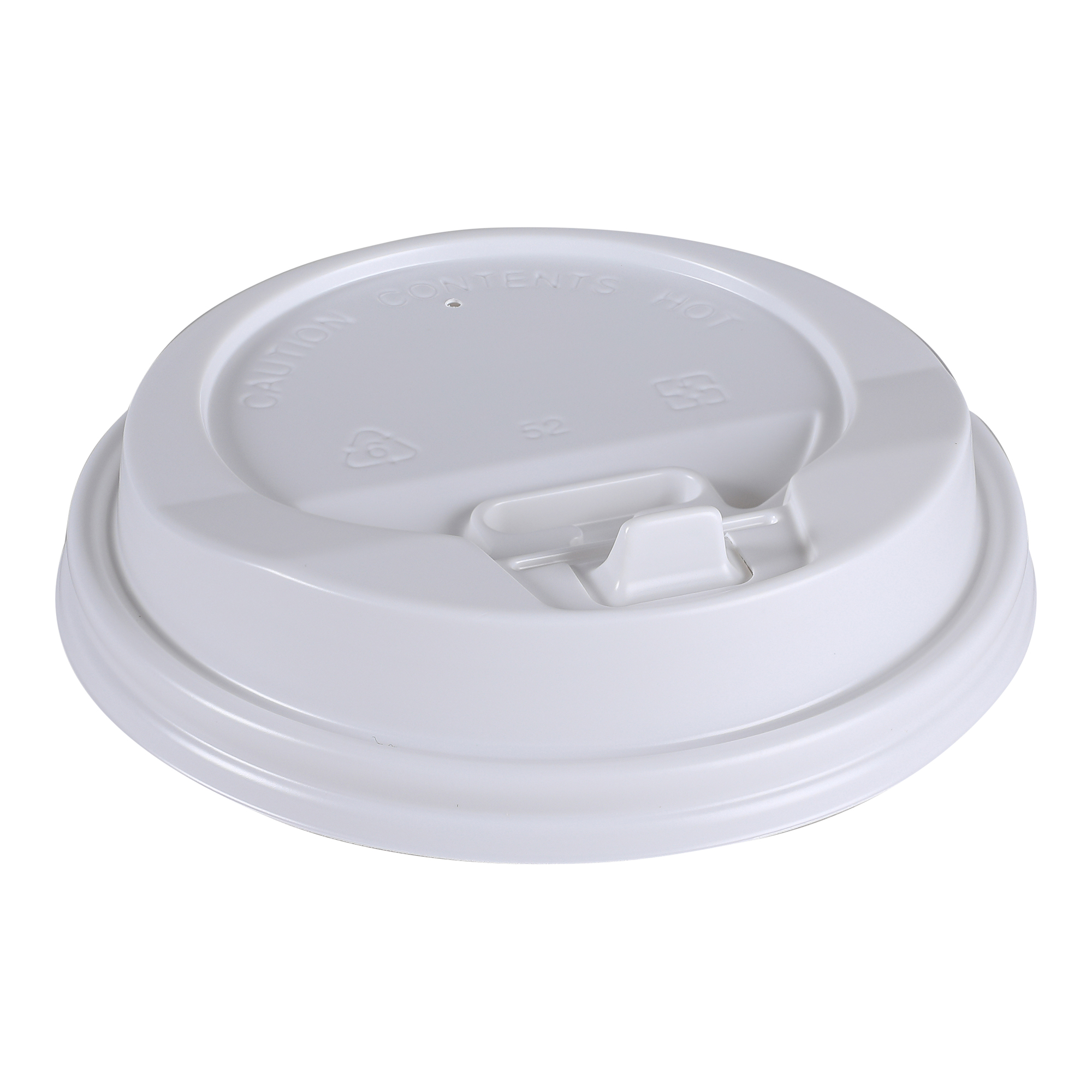 Empress Dome Lid for 10-20oz Paper Hot Cups White 10 / 100 cs