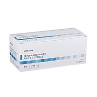 McKesson Tongue Depressor Senior 6" Sterile Wood Individually Wrapped