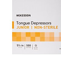 McKesson Tongue Depressor – 5½" Length, Wood, Junior