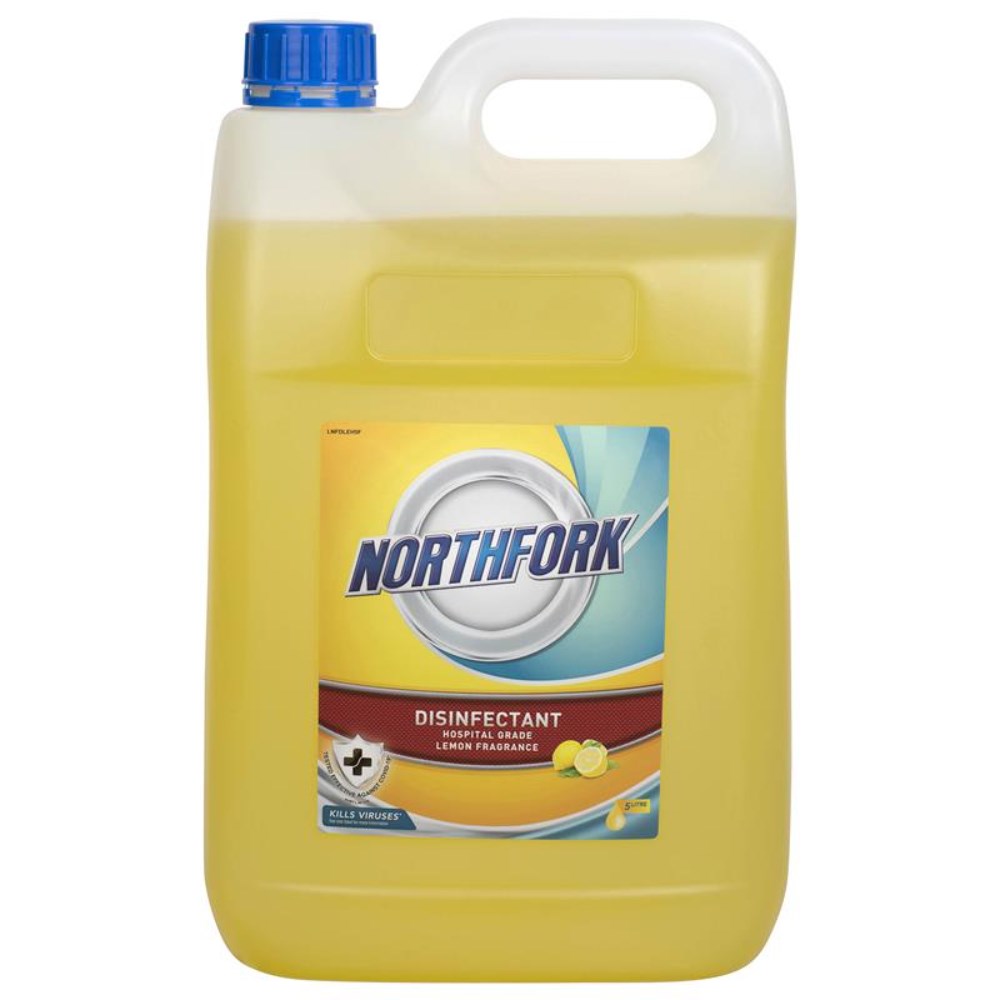 Northfork Hospital Grade Disinfectant Lemon Fragrance 5 Litres