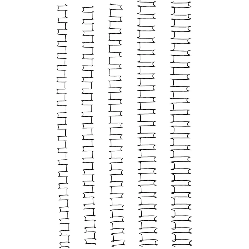GBC Wire Binding Combs 10mm 21 Loop 85 Sheets Capacity Black Pack  100