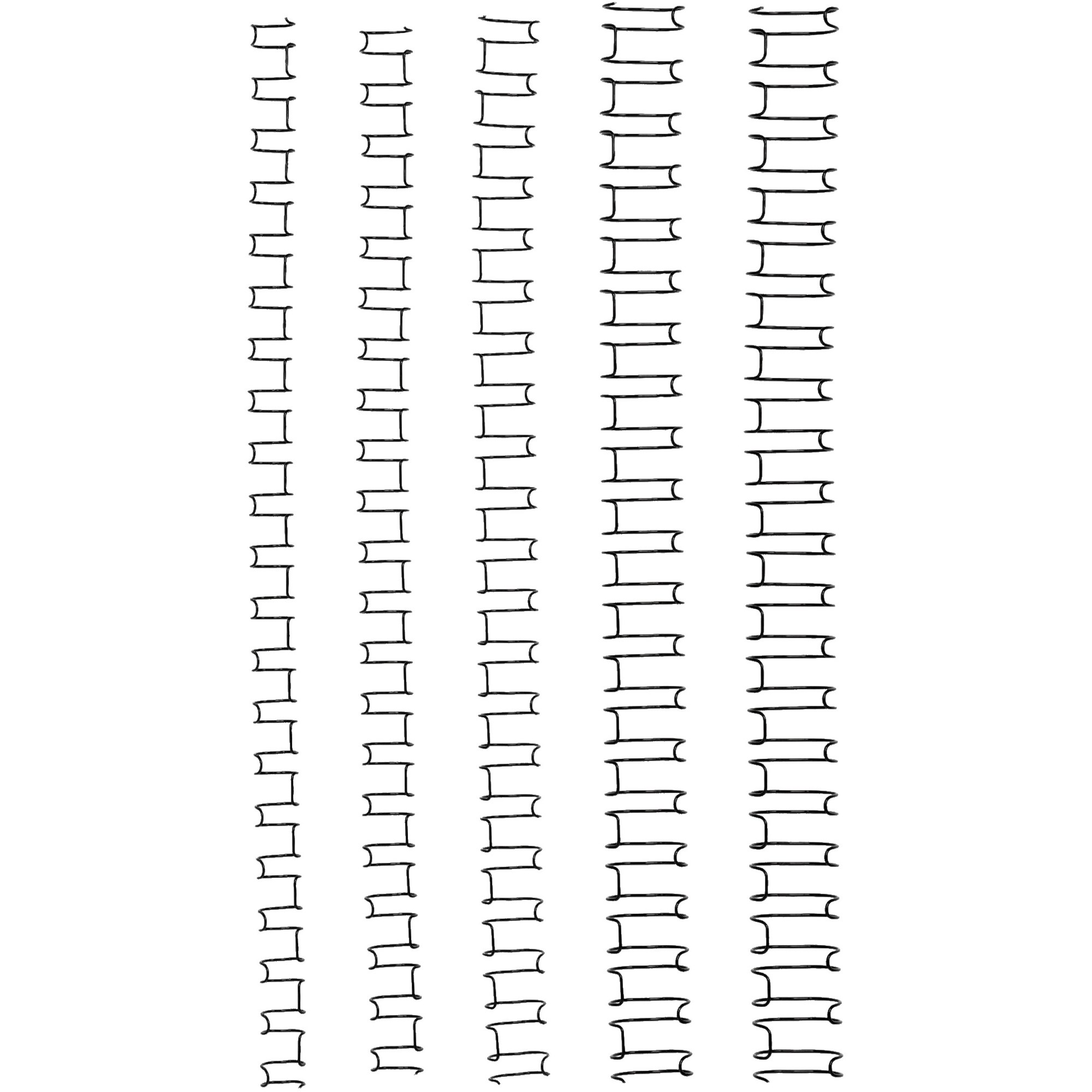 GBC Wire Binding Combs 10mm 21 Loop 85 Sheets Capacity Silver Pack  100