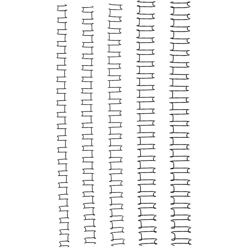 GBC Wire Binding Combs 10mm 21 Loop 85 Sheets Capacity Silver Pack  100