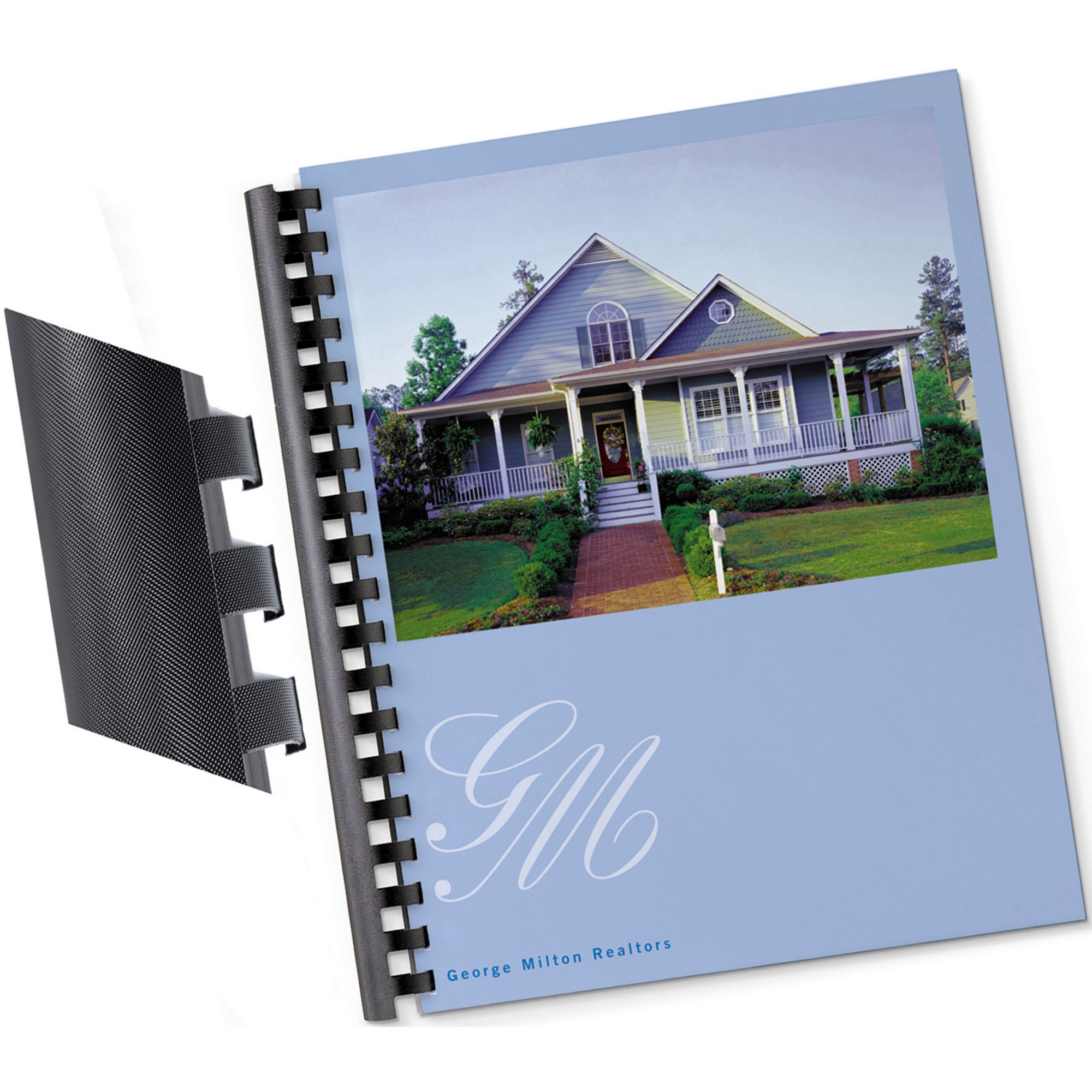 GBC Plastic Binding Comb 10mm 21 Loop 60 Sheets Capacity Black Pack  Of 100