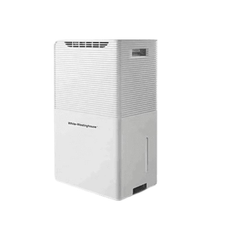 White Westinghouse 40L dehumidifier AWHD40L with sleek white finish and digital control panel.