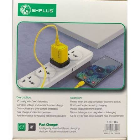 SHplus 50w Fast Charging Type C To Type C Quick Charge Adapter