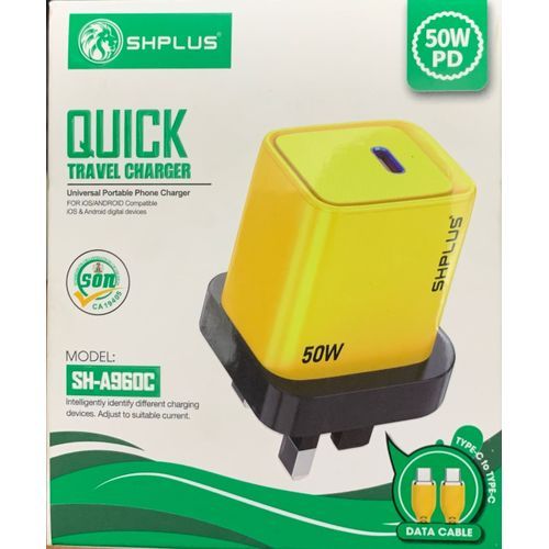 SHplus 50w Fast Charging Type C To Type C Quick Charge Adapter