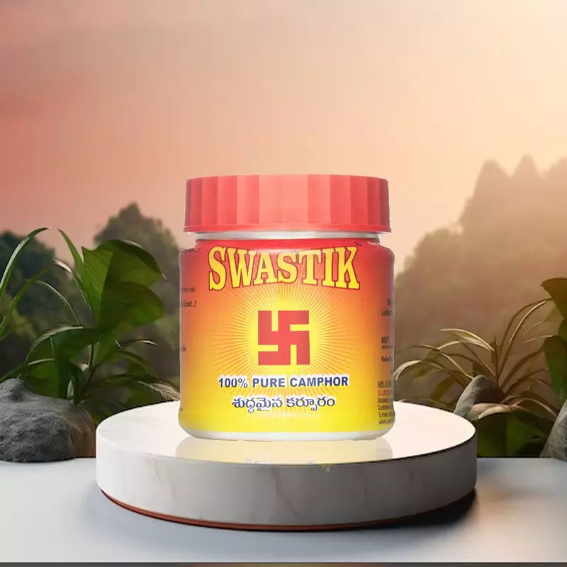 Swastik 100% Pure Camphor Tablets 50g Jar