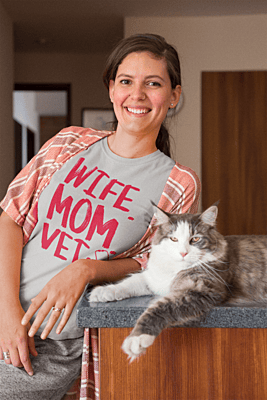 Wife Mom Vet Softstyle T-shirt