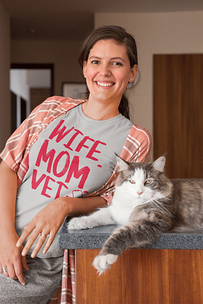 Wife Mom Vet Softstyle T-shirt