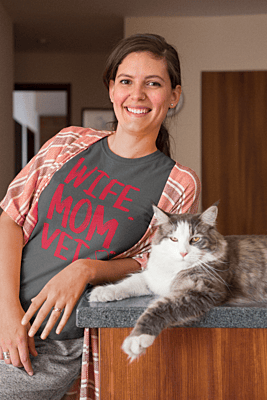 Wife Mom Vet Softstyle T-shirt