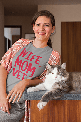 Wife Mom Vet Softstyle T-shirt