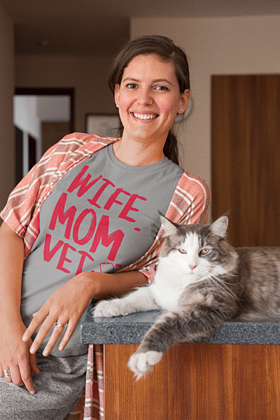 Wife Mom Vet Softstyle T-shirt