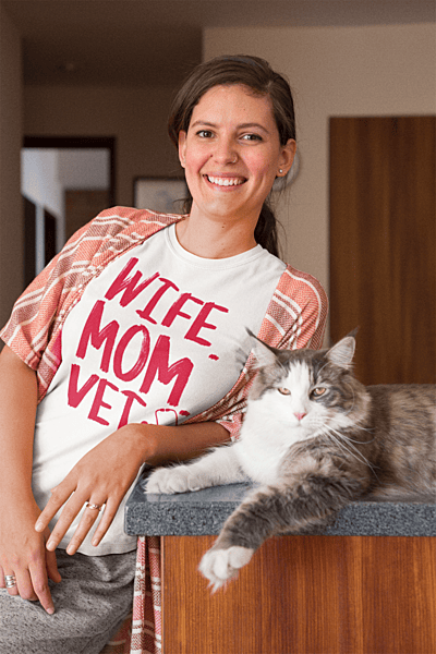 Wife Mom Vet Softstyle T-shirt