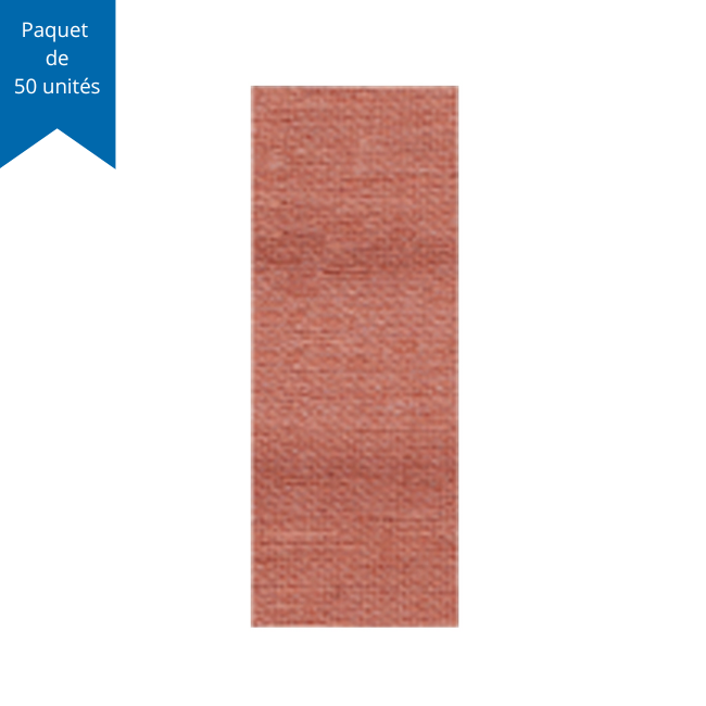 Pansements / Bandages adhésifs stériles en tissu – Petite bande 2 cm x 3,75 cm (3/4" x 1-1/2") – Paquet de 50 unités
