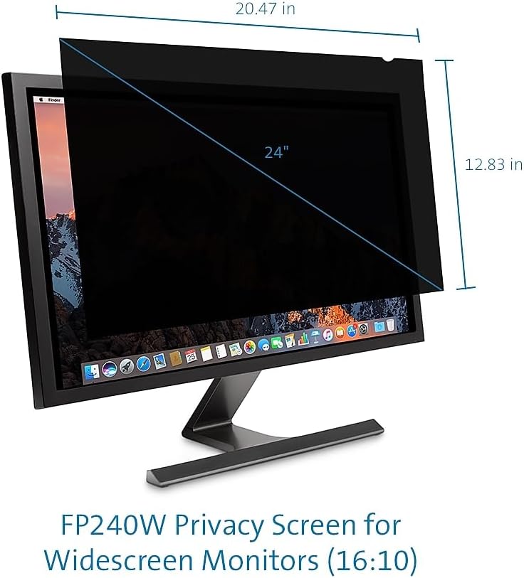 Kensington FP240W Privacy Screen for 24" 16:10 Aspect Ratio Widescreen Monitors (K52794WW)