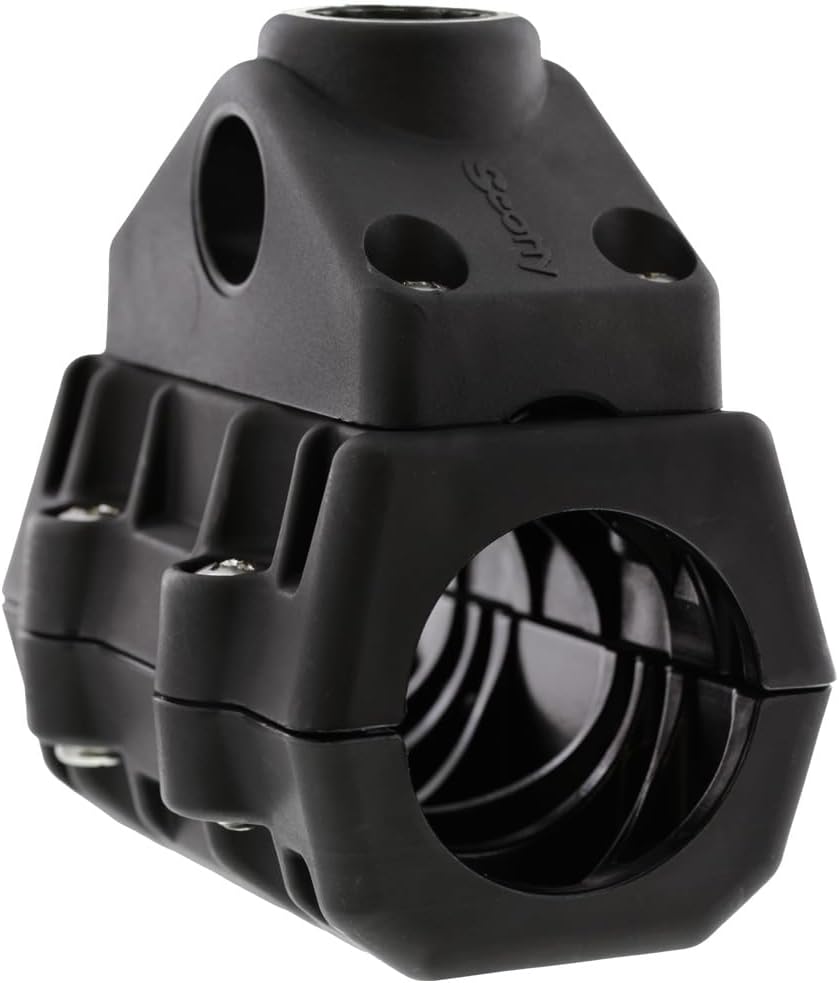Scotty #0320 Rail Mount Adaptor 2-Inch Round, Black