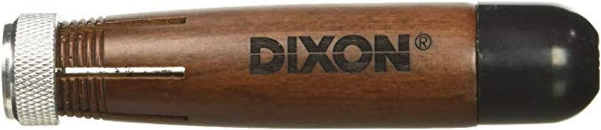 Dixon - DIX00500 Industrial Lumber Crayon Holder for 1/2" Round or Hexagonal Crayons, Wood with Metal Chuck, Walnut