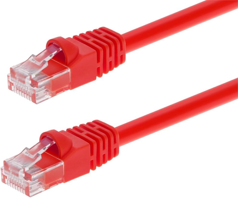 Monoprice Cat6 24AWG UTP Ethernet Patch Cable - Snagless RJ45, 550MHz, Pure Bare Copper