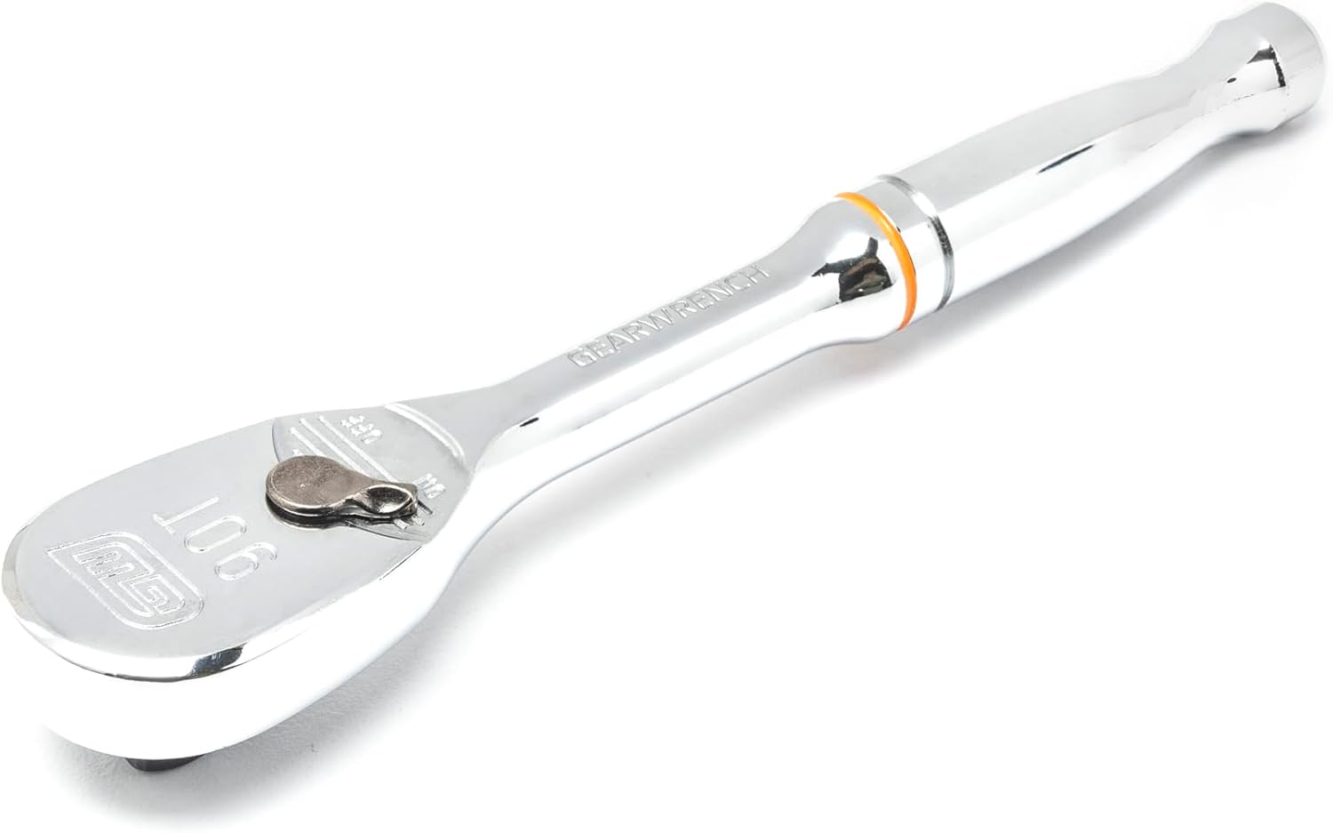 GEARWRENCH 1/4" Drive Teardrop Ratchet 5", 90 Tooth, 81011T 90-Tooth Full Polish