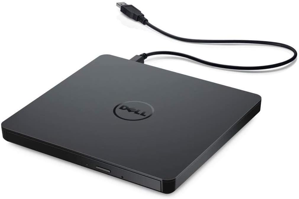 Dell USB Slim DVD +/- RW Drive DW316 - Plug and Play, 8 Watt Power Consumption, Windows 11 or below - Black Single