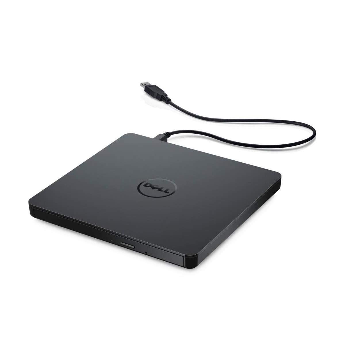 Dell USB Slim DVD +/- RW Drive DW316 - Plug and Play, 8 Watt Power Consumption, Windows 11 or below - Black Single