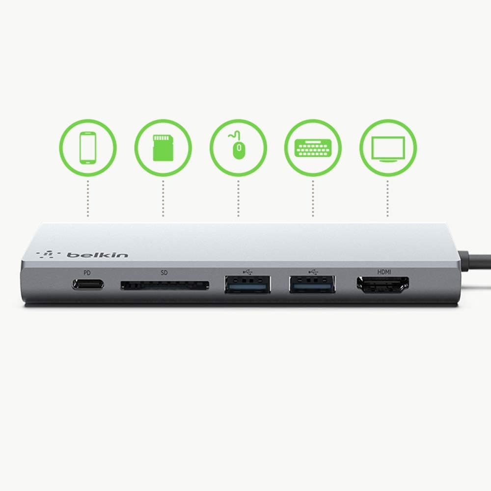 Belkin USB-C Multi-Port Hub & Docking Station for iPad and MacBook