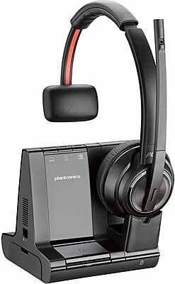 Poly Savi 8210 Office DECT 1920-1930 MHz Single Ear Headset - Monaural - Ear-cup - 180 ft - Bluetooth/DECT - 7S445AAABA