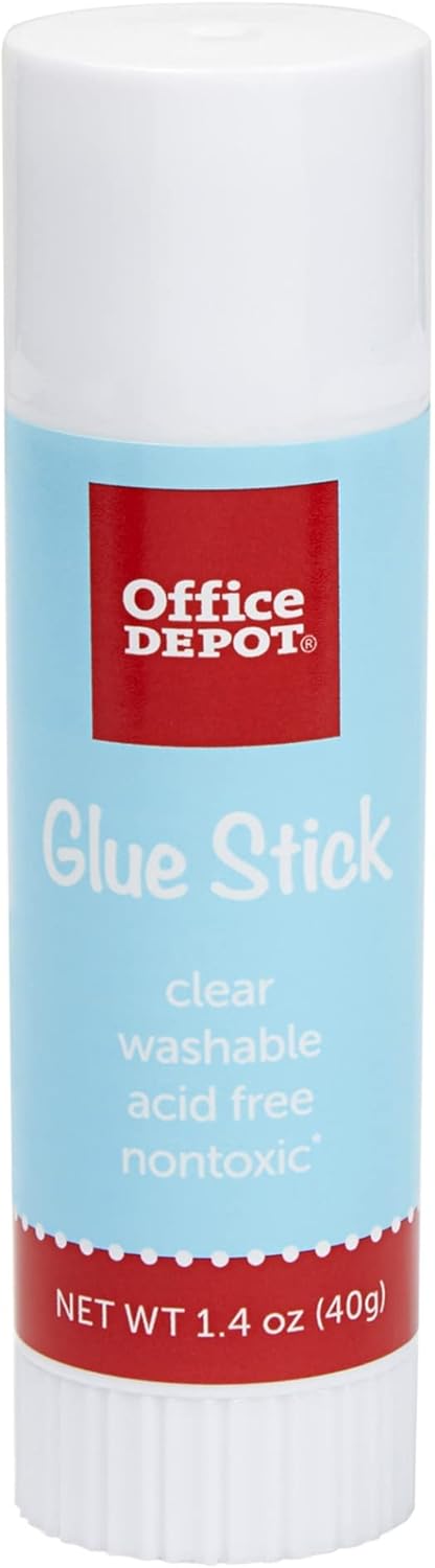 Office Depot® Brand Glue Sticks, 1.4 Oz, Clear, Pack Of 3 Glue Sticks
