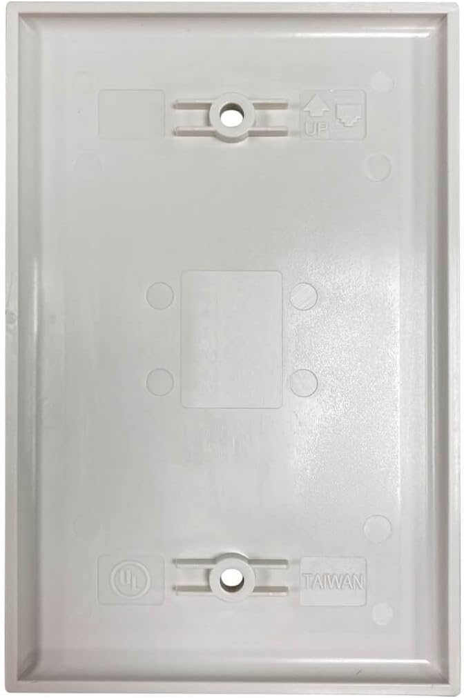 Tripp Lite Safe-IT Blank Outlet Wall Plate, Electrical & AV Applications, Ivory Matte, TAA Compliant
