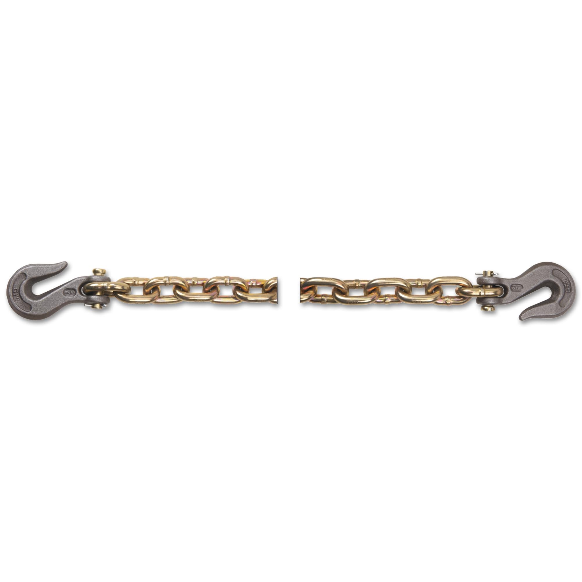 Peerless Grade 70 Transport Chains, 3/8 in, 6,600 lb Limit, Yellow Dichromate