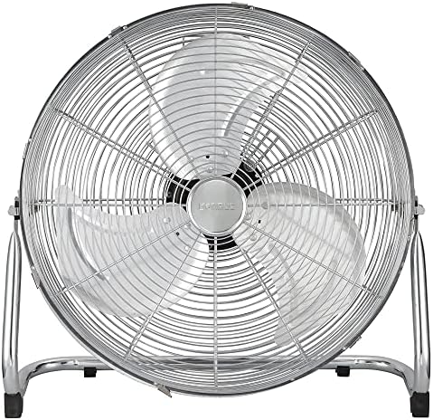 Optimus F-4122 F-4122 3-Speed 40-Watt 12-In. Industrial-Grade High-Velocity Floor Fan