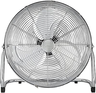 Optimus F-4122 F-4122 3-Speed 40-Watt 12-In. Industrial-Grade High-Velocity Floor Fan