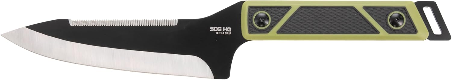 SOG Terragrip Camp Knife/HQ Edition/6.7" Blade/Trap Blister