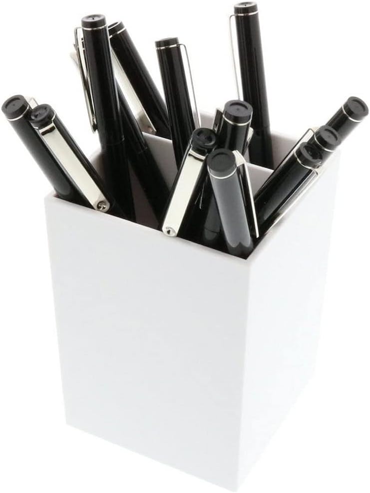 JAM PAPER Plastic Pen Holder - Desktop Pencil Cup