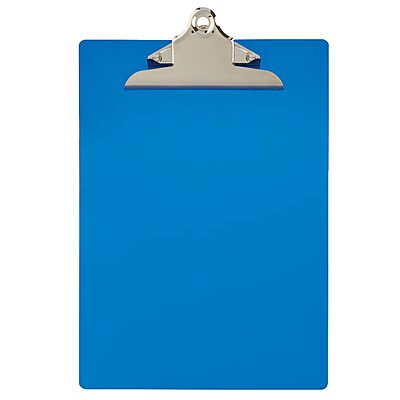 Office Depot® Brand Aluminum Clipboard, 12" x 9", Blue