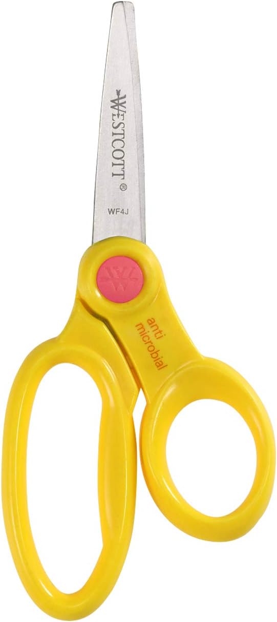 WESTCOTT 5-Inch Kids Safety Scissors, 12-Pack