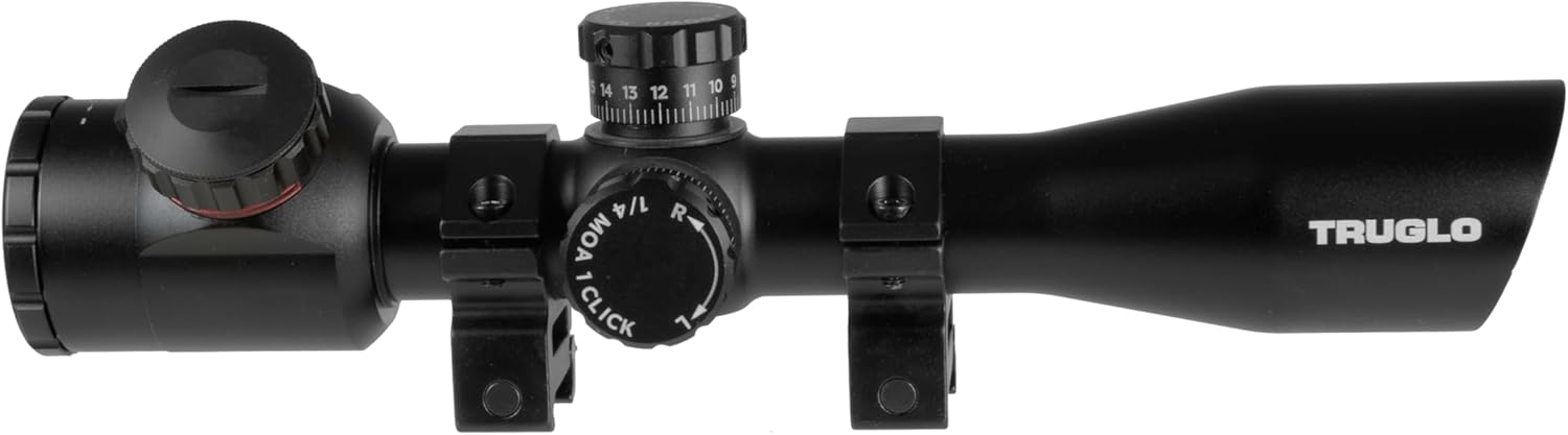 TRUGLO TRU-Brite Xtreme 4X32mm Compact Rifle Scope with Rings