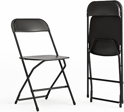 Flash Furniture Hercules Series Commercial-Grade Plastic Folding Chair - 650LB Weight Capacity