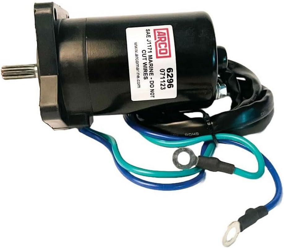 ARCO Marine Original Equipment Quality Replacement Yamaha Tilt Trim Motor - 2000-2019 T25 Series Engines