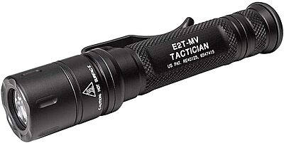 SureFire E2T-MV Tactician High-Output LED Flashlight with Maxvision, Black