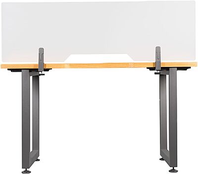 VARIDESK Acrylic Frosted Privacy Panel - Clamp-On Tool-Free