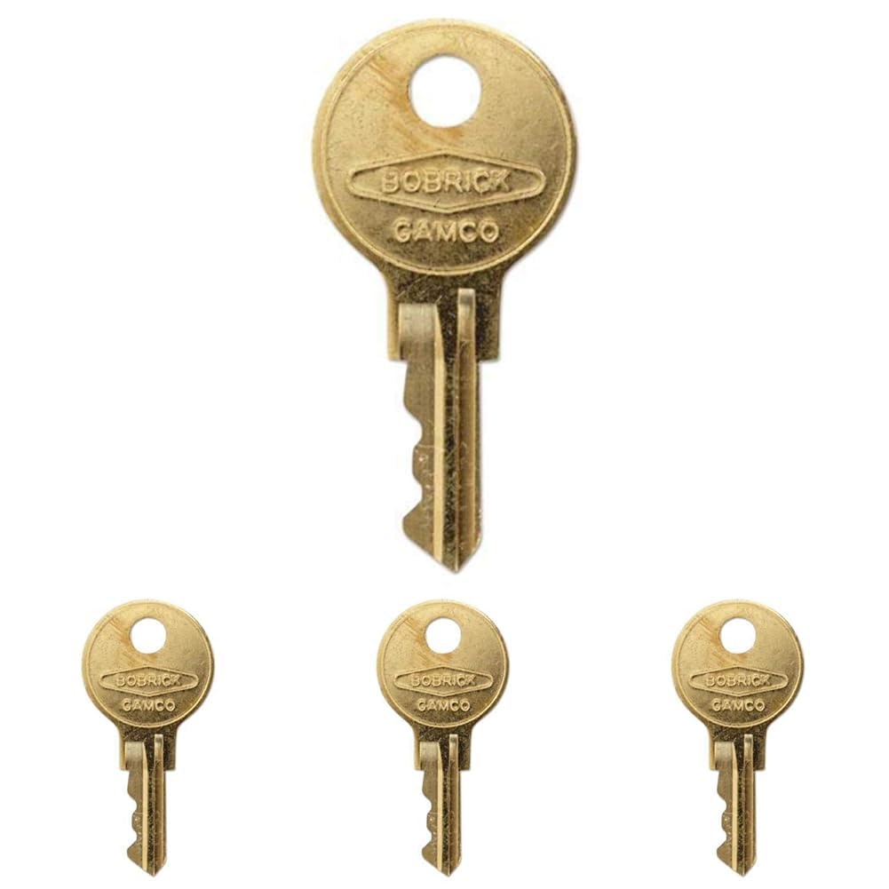 Bobrick 330-43 Model Cat 74 Key for Towel Dispensers, 1 Count (Pack of 4)