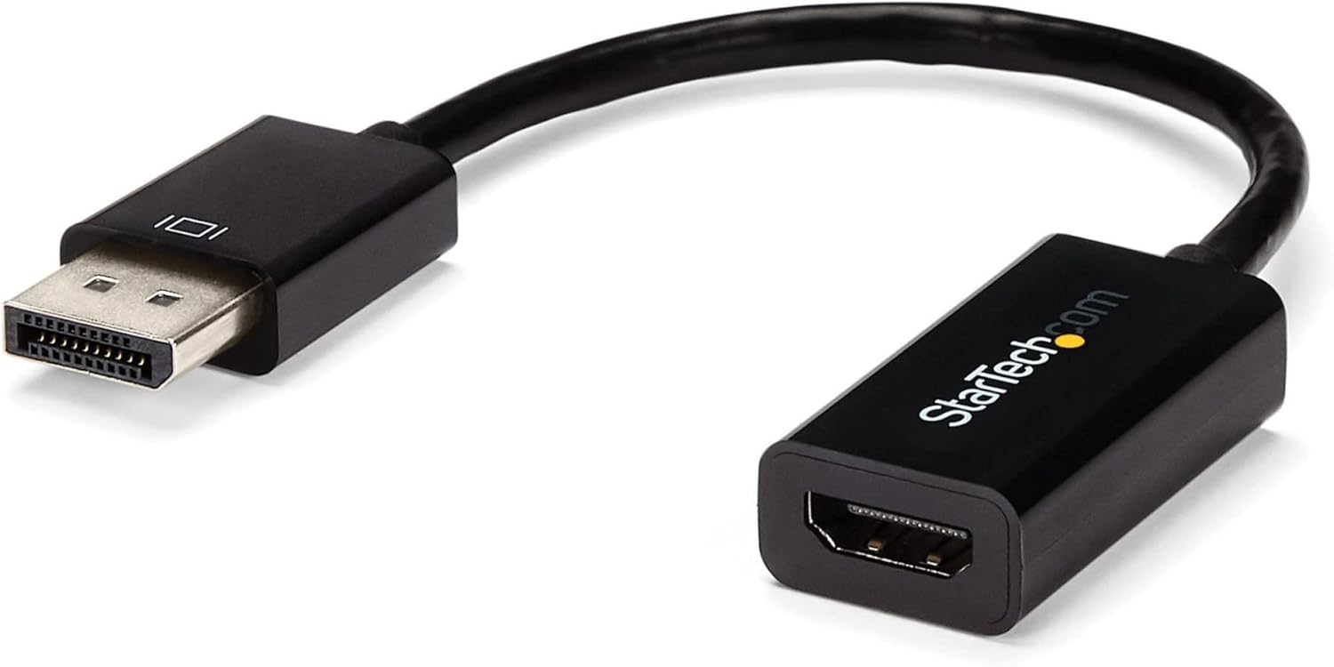 StarTech.com DP2HD4KS DisplayPort to HDMI 4K Audio/Video Converter 4K30Hz 4K HDMI Single