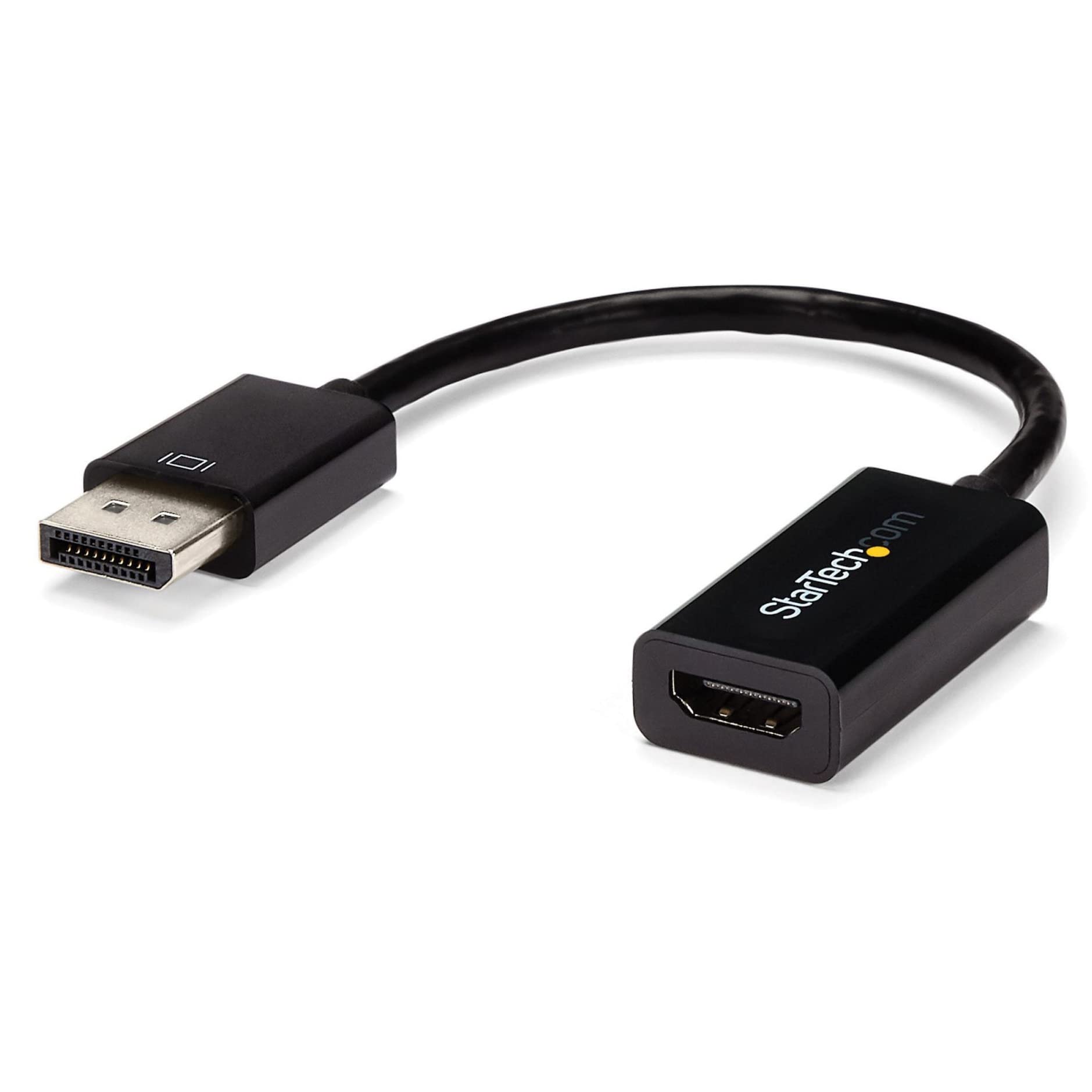 StarTech.com DP2HD4KS DisplayPort to HDMI 4K Audio/Video Converter 4K30Hz 4K HDMI Single
