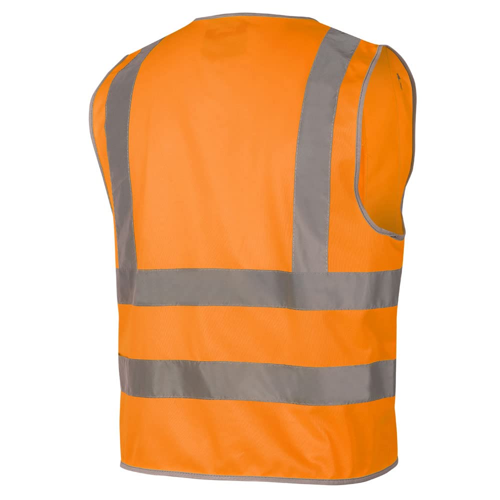 Pioneer Safety Vest - Hi Vis Reflective with 8 Pockets, Zipper Closure, ANSI/ISEA 107-2015 Class 2 Type P/R