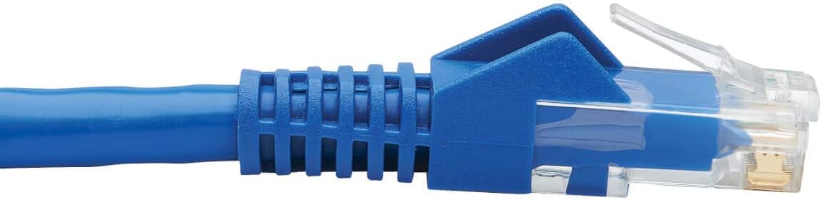 Tripp Lite Cat6 Keystone Jack Cable Assembly, Unshielded Ethernet Extension Network Cable, PoE+, RJ45 M/F, 18 in