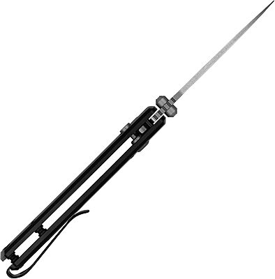 Kershaw Kindred Folding Knife, 3" D2 Steel Spear Point Blade, Black Anodized Aluminum Handle, Lock Mechanism