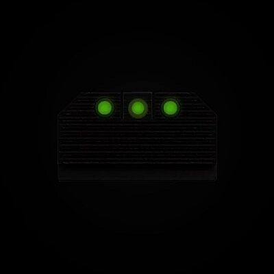 Night Fision Optics Ready Stealth .465-.472 Night Sight Set Compatible with Glock 43/43X/43X MOS with RMRcc